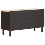 vidaXL Meuble TV avec stockage Finition Lavage Blanc 80 x 33 x 46 cm