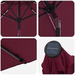 vidaXL Parasol de jardin avec lumières LED et base 230 x 230 cm