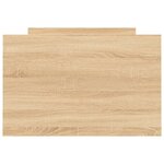 vidaXL Cadre de lit tête de lit et pied de lit chêne sonoma 75x190 cm