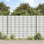 vidaXL Écrans d'intimités de jardin 2 Pièces aspect gravier de marbre PVC
