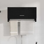 vidaXL Armoire avec stockage Noir 70 x 32.5 x 35 cm Bois d'ingénierie