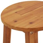 vidaXL Tabourets de bar lot de 8 bois massif d'acacia