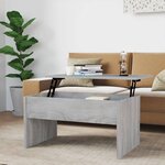 vidaXL Table basse Sonoma gris 80x50 5x41 5 cm Bois d'ingénierie