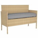 vidaXL Set de coussins de palette 2 Pièces Gris 100 x 40 x 8 cm