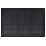 vidaXL Napperons 6 Pièces Bambou 30 x 45 cm Noir