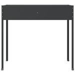 vidaXL Jardinières 2 Pièces Anthracite Acier galvanisé