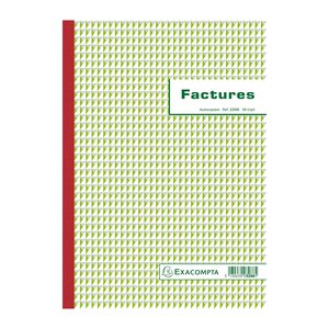 Manifold Factures Avec Mention Tva 29 7x21cm 50 Feuillets Tripli Autocopiants - X 5 - Exacompta