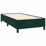 vidaXL Sommier à lattes de lit avec matelas Vert foncé 90x200 cm