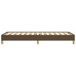 vidaXL Cadre de lit sans matelas marron foncé 90x200 cm tissu