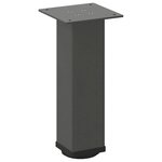 vidaXL Pieds de table basse 4 pièces Anthracite 30-32 cm Acier