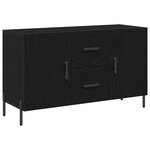 Buffet vidaXL Noir Chêne 100x36x60 cm Bois d'ingénierie
