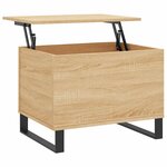 vidaXL Table basse Chêne sonoma 60x44 5x45 cm Bois d'ingénierie