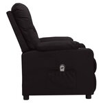 vidaXL Fauteuil inclinable électrique Noir Similicuir