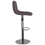 vidaXL Tabourets de bar lot de 2 taupe tissu