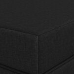 vidaXL Canapé-lit pliable 140 x 67 x 45 cm Noir