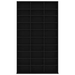 vidaXL Armoire à CD Noir 102x16x177 5 cm Bois d'ingénierie