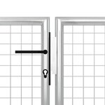 Vidaxl portillon acier 350 x 200 cm argenté