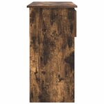 vidaXL Table console avec tiroirs chêne fumé 85 5x38 5x74 5 cm