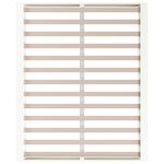 vidaXL Cadre de lit Blanc 150x200 cm Très grand Bois massif