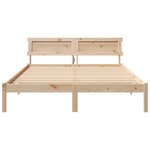 vidaXL Cadre de lit Marron 150 x 200 cm Bois massif en pin