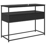 vidaXL Table console avec tiroir Chêne noir 100 x 40 x 75 cm