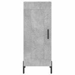 vidaXL Buffet haut Gris béton 34 5x34x180 cm Bois d'ingénierie