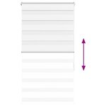 vidaXL Store zèbre blanc 75x150 cm largeur du tissu 70 9 cm polyester