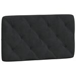 vidaXL Cadre de lit sans matelas noir 90x190 cm velours