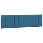 vidaXL Cadre de lit avec LED sans matelas bleu 180x200 cm velours