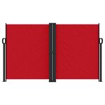 vidaXL Auvent latéral rétractable rouge 140x1000 cm