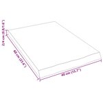 vidaXL Étagère murale 40x60x(2-4) cm bois de chêne massif non traité