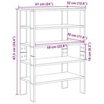 vidaXL Étagère à chaussures chêne sonoma 61x32x87 5 cm bois ingénierie