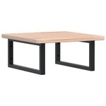 vidaXL Étagère de vasque murale acier et bois de chêne massif