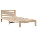 vidaXL Lit bibliothèque sans matelas 75x190 cm bois de pin massif