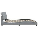 vidaXL Cadre de lit sans matelas gris clair 180x200 cm tissu