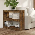 vidaXL Bibliothèque/Séparateur de pièce chêne fumé 80x30x72 cm