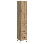 vidaXL Ensemble de Meubles 2 Pièces Chêne artisanal 34 5 x 34 5 x 90 cm