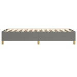 vidaXL Cadre de lit sans matelas gris foncé 80x200 cm tissu