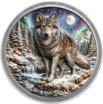 Monnaie GRAY WOLF North American Wildlife 1 Oz Medaille Cuivre (PRÉCOMMANDE)