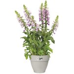 Pot de fleurs Rond VIBIA - Plastique Réservoir - Ø 40 - Blanc