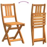 vidaXL Chaise de jardin 8 Pièces Marron 36 x 46 x 86cm