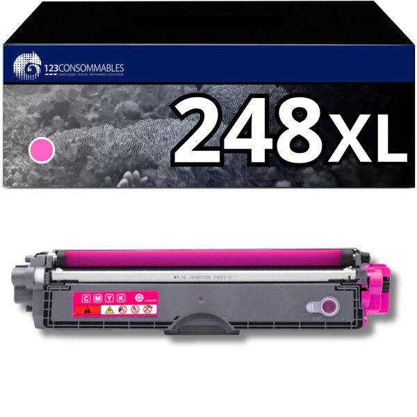 TN248 XL - Toner Brother TN248XL Magenta compatible HL-L3220CW DCP-L3555CDW