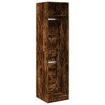 vidaXL Garde-robe chêne fumé 50x50x200 cm bois d'ingénierie