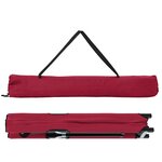 vidaXL Lit de soleil pliant avec sac de transport Tissu Oxford 600D rouge