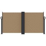 vidaXL Auvent latéral rétractable taupe 120x600 cm