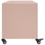 vidaXL Meuble TV rose 100 5x39x43 5 cm acier