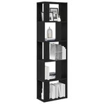 vidaXL Bibliothèque/Séparateur de pièce chêne noir 45x24x159 cm