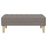 vidaXL banc Taupe 113 x 57 x 39 cm tissu