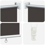 vidaXL Store roulant extérieur protection UV Anthracite Polyester