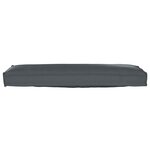 vidaXL Coussin de palette pour banc Anthracite 120 x 40 x 8 cm en tissu Oxford.